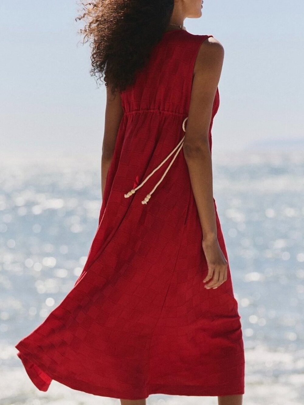 Free People Tidebreaker Midi Dress Large NWT - Picture 8 of 15